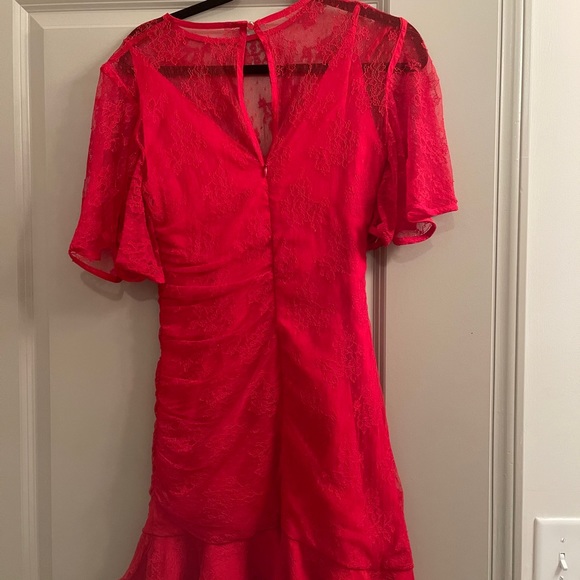 Little Red Lace Dress - Picture 4 of 6